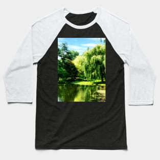 Summer - Willow By the Lake Baseball T-Shirt